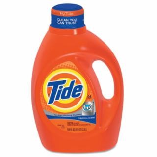 Tide® Liquid Laundry Detergent, Original Scent, Liquid, 64 Loads, 92 oz Bottle (4 BOTTLES)