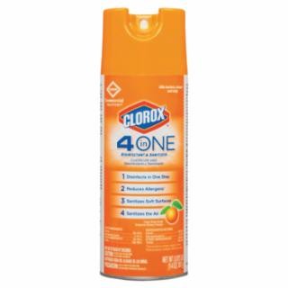 12 pack 4-in-One Disinfectant & Sanitizer, Citrus, 14oz Aerosol