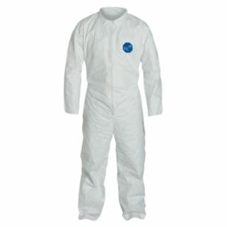 25 suits - Tyvek® 400 Collared Coveralls w/Open Wrists/Ankles, Serged Seams, White, X-Large