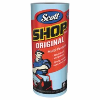 30 rolls per case - Scott® Shop Towel, Blue, 55 per roll