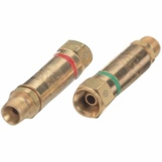 Flashback Arrestor Component, Oxygen/Fuel Gas, Regulator Adaptor, 9/16 in to 18 TPI